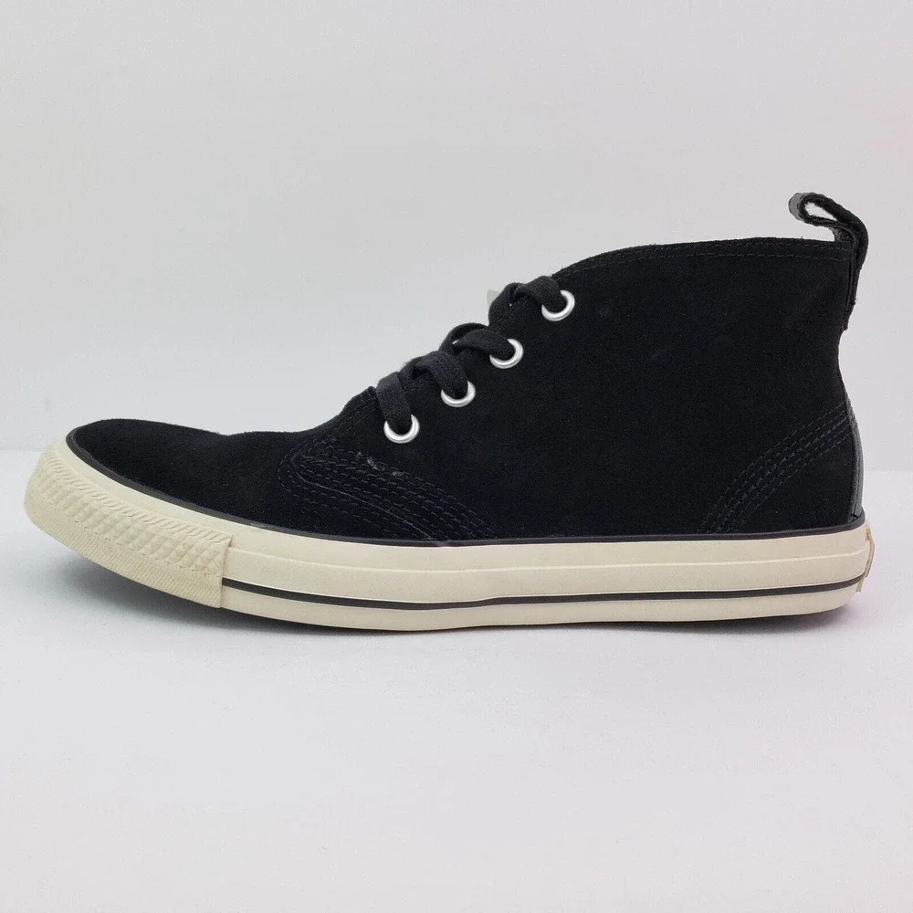 Converse Chuck Taylor Berkshire Mid Mens Sz 8 Womens Sz 10 Black Suede Shoes
